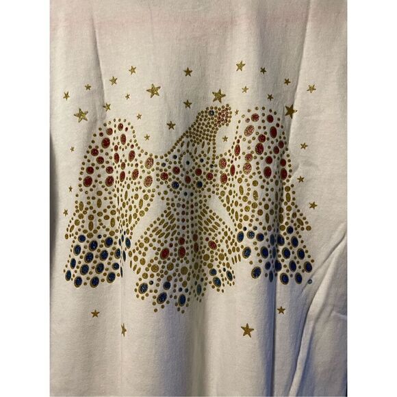 NWT B&K Enterprises Jumpsuit Stuff ELVIS ALOHA EAGLE 2 sided Tee Tshirt M - Picture 11 of 12